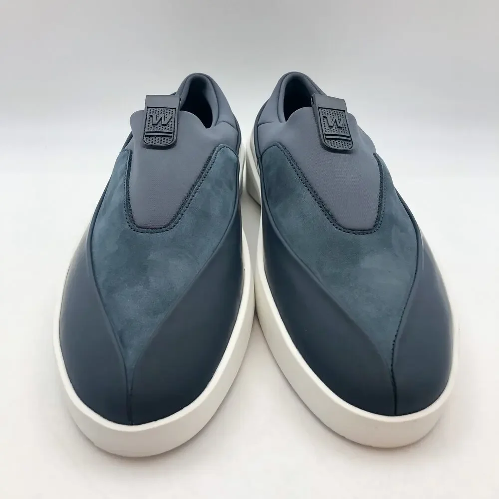 Wolf & Shepherd Cruise Tre Slip On Sneakers MENS 7.5 WOMENS 9 Blue Leather NIB